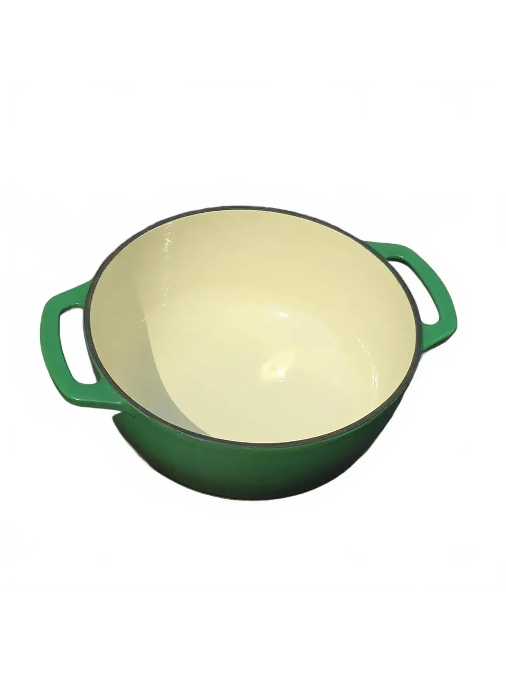 2.5 QT Enameled Cast Iron Dutch Oven with Lid Nonstick Cookware for Baking Green